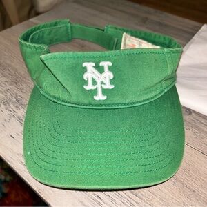 MLB Green Visor Hat with NY Logo